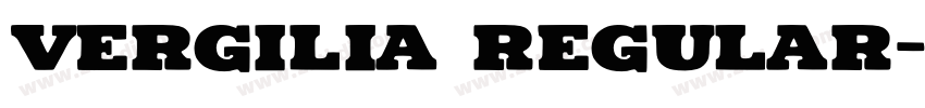 Vergilia Regular字体转换